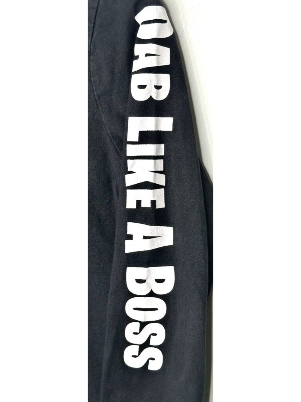 Urban Heritage Dab Like A Boss Graphic Shirt Boys S 7-8 Black Long Sleeve Youth - Picture 5 of 7
